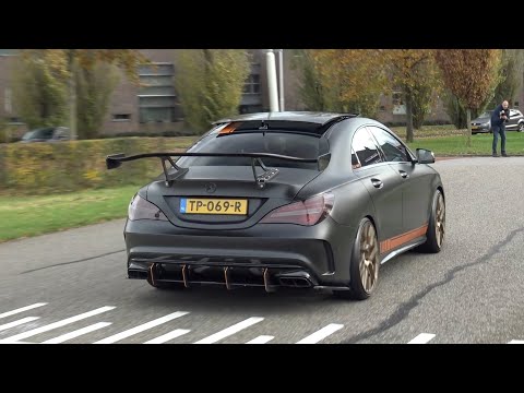 500HP Mercedes CLA45 AMG with Custom Exhaust - LOUD ACCELERATIONS!