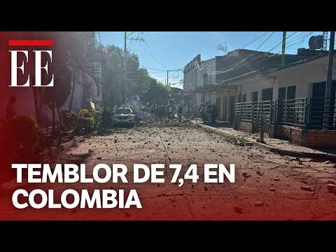 Temblor hoy en Colombia: fuerte sismo de magnitud 7.4 sacude gran parte del país