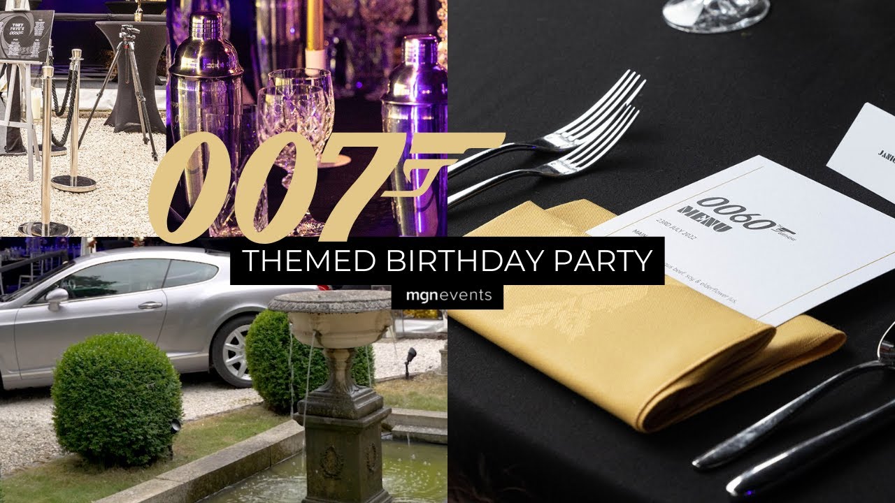 60th celebrations - James Bond Style! 007 Party + Surprise Celebrity Appearance...