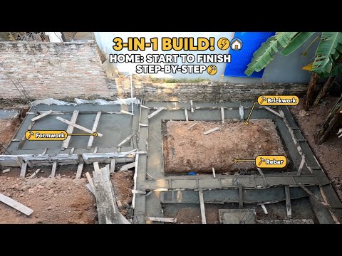 3-in-1: Build an amazing home step-by-step from start to finish.