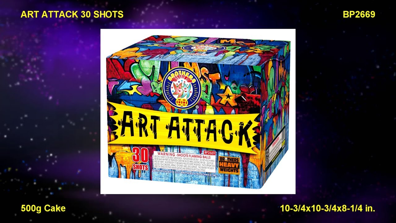 BP2669 Art Attack 30 shots / Brothers Heavy Weights Cake