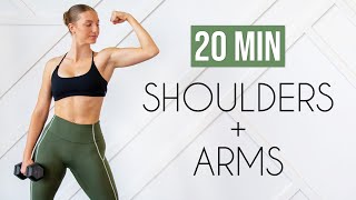 20 MIN DUMBBELL SHOULDERS & ARMS (At Home or G