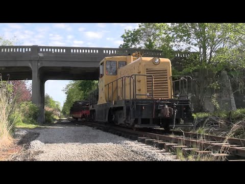 First train in 4 years -  Newport, RI Track Restoration Test Run - Newport, RI 5/8/2025