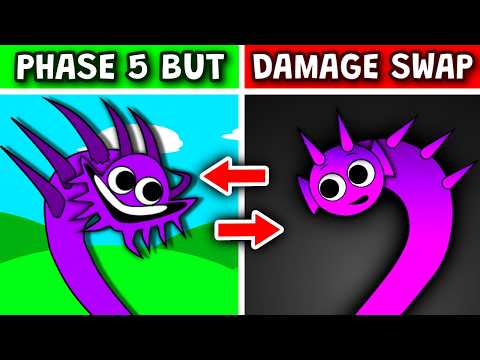 Sprunki Phase 5 But DAMAGE SWAPPED (New Reactions)