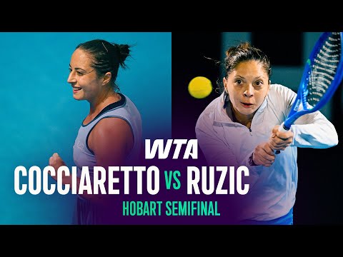 Elisabetta Cocciaretto vs. Antonia Ruzic | 2026 Hobart Semifinals | WTA Match Highlights