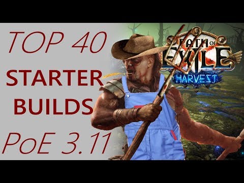 Path of Exile 3.11 - 40 Harvest Starter Builds - PoE 3.11 League Starter Builds - PoE Harvest