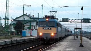 preview picture of video '431 025 halad át Újszászon Budapest-Keleti felé'