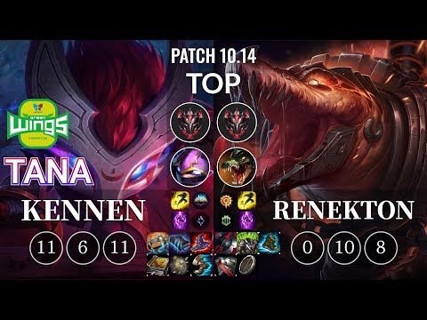 JAG TaNa Kennen vs Renekton Top - KR Patch 10.14