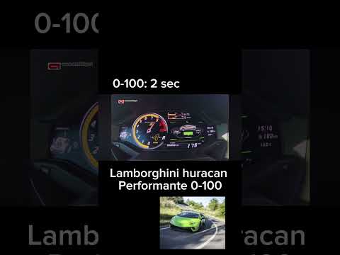 Lamborghini huracan performante 0-100