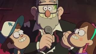 Kadr z teledysku Esta noche es nuestra [Taking Over Midnight]  tekst piosenki Gravity Falls (OST)