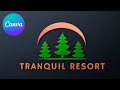 Create Pine Trees 3D Logo Using Shapes With Canva Photopea