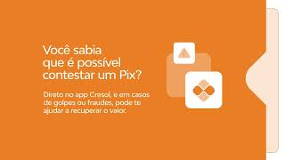Como contestar um Pix na Cresol?  - Passo a passo no aplicativo. #segurança #med #pix