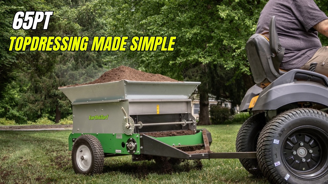 65PT: Heavy Duty Compost Topdresser for Mowers and Lawn Tractors