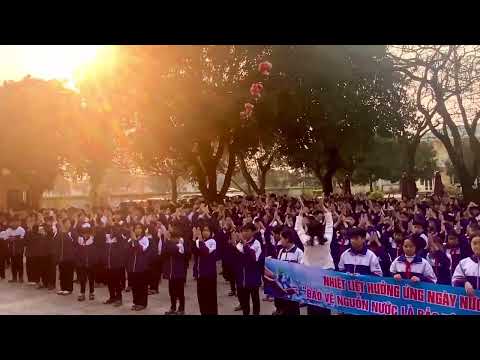 LIÊN ĐỘI THCS CƯƠNG GIÁN HÁT TRÁI ĐẤT NẢY LÀ CỦA CHÚNG MÌNH HƯỞNG ỨNG GIỜ TRÁI ĐẤT NĂM 2025