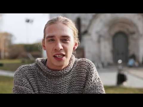 Филипп Котов на съемках фильма "Грааль". Анна Андрусенко.