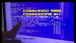 Commodore 64 gaming Commando 1986