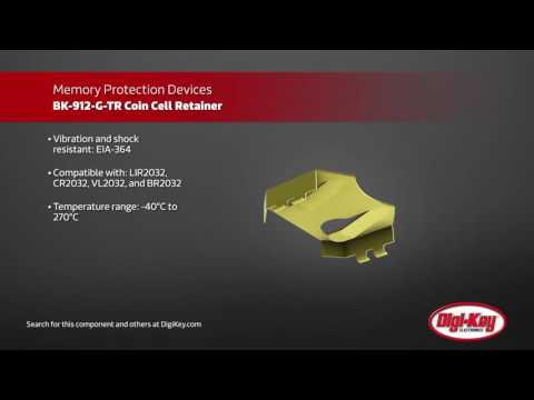MPD BK-912-G-TR Coin Cell Battery Retainer | Digi-Key Daily