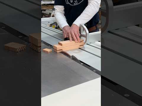 Stacking two groove cutters to cut tenons and then finishing the shoulder cuts on the SCM slide saw