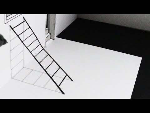 How to Draw a 3D Ladder: Step by Step