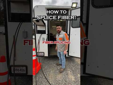 HOW TO SPLICE FIBER! #fiber #jobs