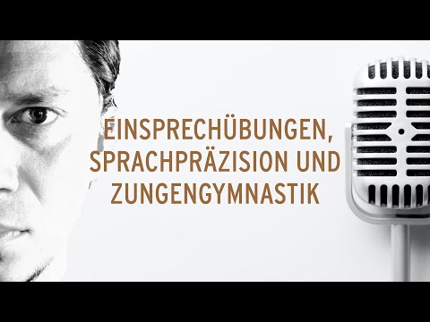 Sprecher Markus Kästle -  Einsprechübungen, Sprachpräzision und Zungengymnastik