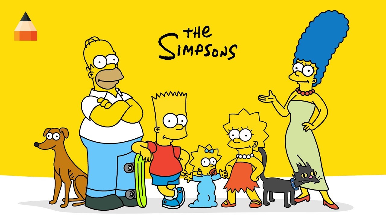 How To Draw The Simpsons Characters Simpsons Coloring