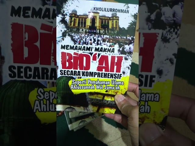 Buku Memahami Makna Bidah Secara Komprehensif #warganu