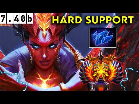 Queen Of Pain Immortal Hard Support Insane Support - Dota 2 Patch 7.40b Pro Pub Gameplay