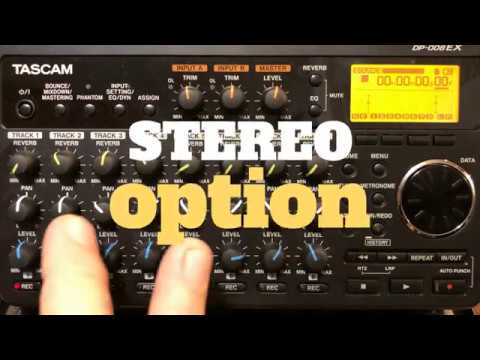 Tascam DP-008EX Bouncing Tracks