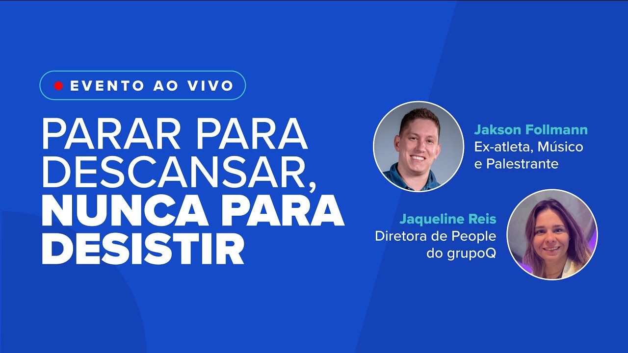 LIVE - Parar para descansar, nunca para desistir