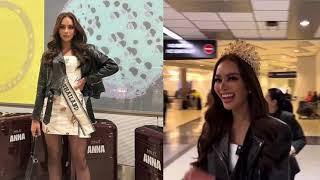 Miss Universe Thailand 2022 finally arrived in USA for the 71st  Miss Universe competition