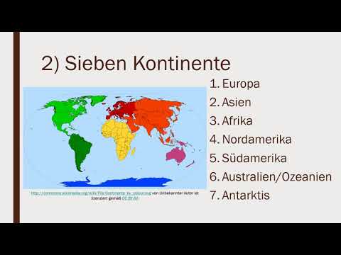 Kontinente und Ozeane