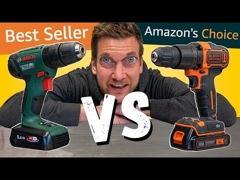 Bosch Best Seller vs Black and Decker from Amazon Homeowner BATTERY DRILLS