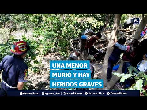 Accidente en San Miguel Ixtahuacán deja una menor muerta y varios heridos graves