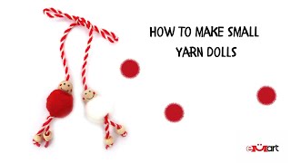 How to make small yarn dolls 