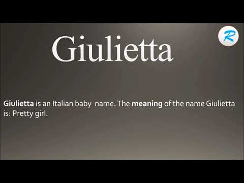 How to pronounce Giulietta