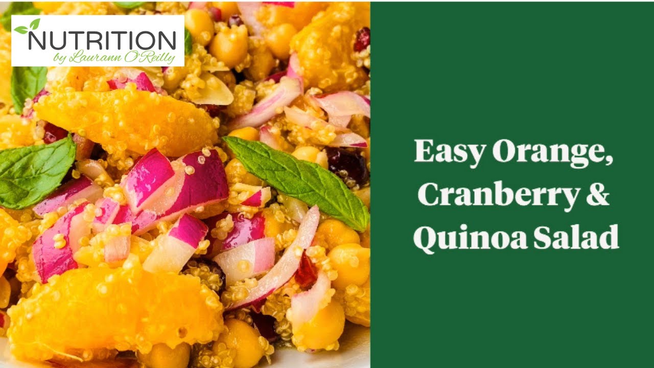 Easy Orange & Cranberry Quinoa Salad Recipe