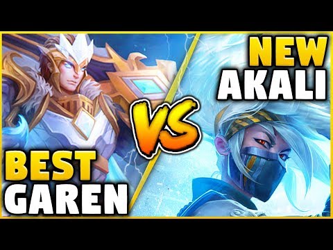 THEGLACIERR VS PROFESSOR AKALI! DIAMOND GAREN MAIN VS #1 REWORKED AKALI WORLD! -League of Legends