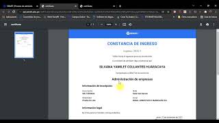 VIDEO PARA OBTENER CONSTANCIA DE INGRESO