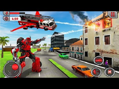 Flying Fire Truck Driving Simulator #5   Android  Mobile Gameplay hd