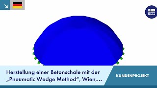 CP 000898 | Herstellung einer Betonschale mit der „Pneumatic Wedge Method“, Wien, Österreich