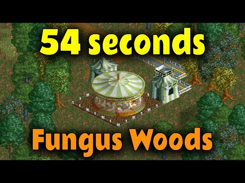 Beating Fungus Woods in 54 seconds - OpenRCT2 speedrun