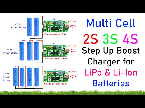 How to Use and Connect Multi Cell 2S 3S 4S Step Up Boost Charger for LiPo & Li-Ion Batteries