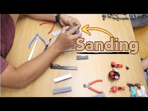 Teaching Young Gunpla Builders Sanding Techniques