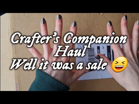 Crafters Companion Haul, O well it was a 1p sale 😀 😄 what did we buy this time? #crafterscompanion