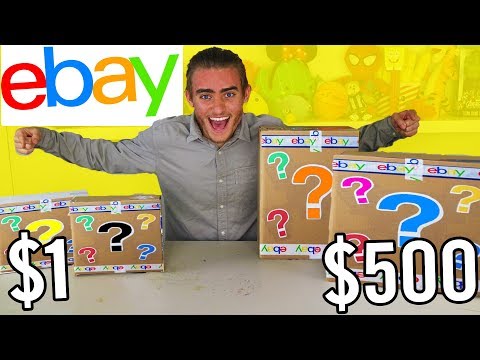 $1 VS $500 EBAY MYSTERY BOX CHALLENGE UNBOXING!! 📦⁉️ Toys & More!!