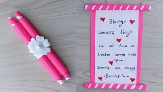 DIY - Happy Women’s Day | Women’s Day Card | Handmade Women’s Day Card | Women’s Day Greetings Card