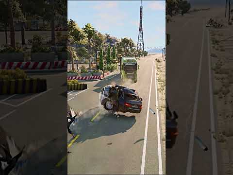 Realistic Highway Car Crashes #217