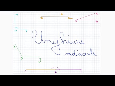 Unghiuri adiacente: definitie, exemple - Clasa a VI-a