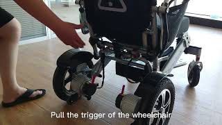 How to Fold the EA8000 Electric Wheelchair